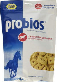 (3 Pack)  Probiotic Treats for Horses, Apple Flavor, 1 Pound Each