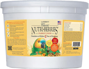 Classic Nutri-Berries Pet Bird Food, for Parrots, 3.25 Lb
