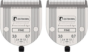 Professional Animal Dog Pet 5-In-1 Adjustable Fine Blade Cut Length 0.7-3Mm,Compatible with Wahl Arco,Bravura,Chromado,Creativa,Figura and Motion Clippers(2 PCS)