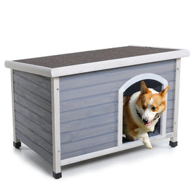 Casa de madera para perro mediano exterior