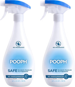 POOPH Pet Odor Eliminator Spray, 32 Oz - Pack of 2