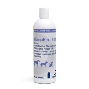 MiconaHex+Triz — shampoo con miconazol y clorhexidina para perro, gato y caballo, 473 ml