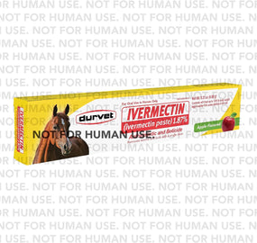 Ivermectin Paste Dewormer - 6.08G Dose @ 1.87% Apple Flavor (6-Pack)