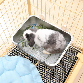 Stainless Steel Rabbit Sifting Litter Box (M)