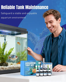 Pawfly 5 in 1 Aquarium Water Master Test Kit, Fish Tank Water Testing Kit