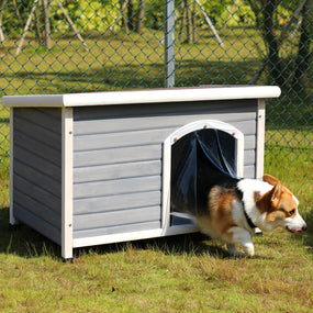 Casa de madera para perro mediano exterior