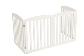 PAWLAND — Puerta plegable de madera para perro, 61 cm de alto, interior