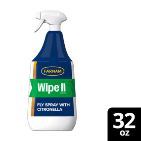 Farnam Wipe II — Repelente con citronela para caballo, 946 ml