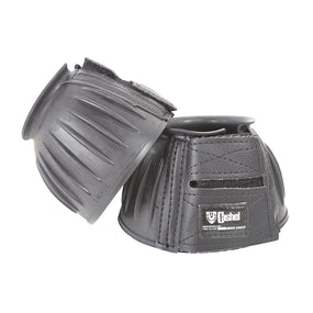 Cashel — Campanas de hule para caballo, negras, talla L