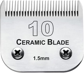 10 cuchillas de repuesto compatibles con Andis Dog Clippers, tamaño 10, longitud de corte de 1/16 pulgadas