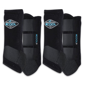 Professional's Choice 2XCOOL — Botas de protección para caballo, 4 piezas, talla M negra