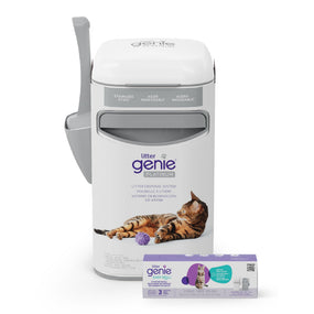 Litter Genie Platinum — bote sellador de acero inoxidable con 12 bolsas