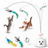Varita automática de pájaro giratorio 360 grados para gato de interior