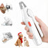Cortaúñas y pulidor 2 en 1 para perro y gato, con recolector y 2 luces LED