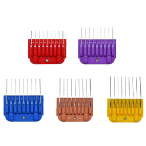 Juego de 5 peines guía, compatibles con cortadoras Andis, Oster, Wahl KM, tipo A5