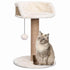 Rascador para Gatos 49 cm con Cama Integrada, Junco Marino