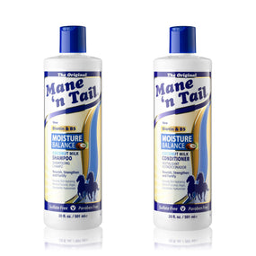 Mane 'n Tail — Shampoo y acondicionador con leche de coco y biotina, 2 piezas de 591 ml