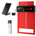 Puerta solar automática para gallinero — 6 modos con control remoto, roja