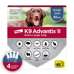 K9 Advantix II — pipetas tópicas para perro de más de 25 kg, 4 aplicaciones