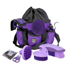 Kit de cepillos de aseo para caballos 