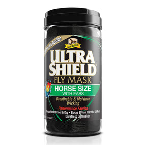 Absorbine UltraShield — Máscara antimoscas con orejas, talla caballo