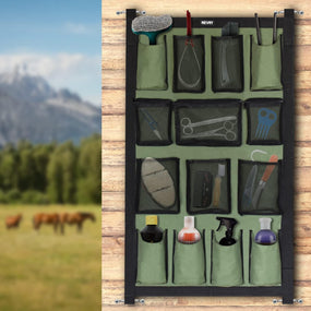 Organizador de accesorios de aseo para caballos