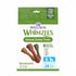 Whimzees Brushzees — masticables dentales vegetales para perro chico, 24 piezas