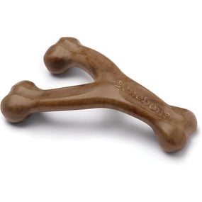 Benebone Wishbone — juguete masticable sabor tocino para perro, talla grande