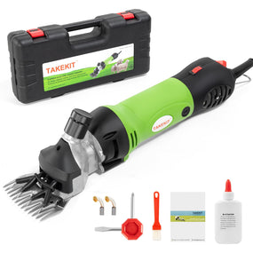 TAKEKIT — Esquiladora profesional 500 W de 6 velocidades para oveja y alpaca