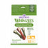 Whimzees Brushzees — masticables dentales vegetales para perro mediano, 12 piezas