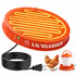Lil'Clucker — Base calefactora para bebedero de aves 28 cm, naranja