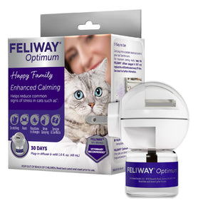 Feliway Optimum — difusor de feromonas para gato, kit con repuesto