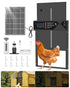 Puerta automática solar para gallinero — batería de 4000 mAh, negra