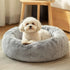 JOLLYVOGUE — cama dona afelpada para perro y gato chico, 51 cm, gris claro
