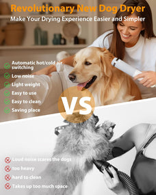 Secador de pelo portátil para perros