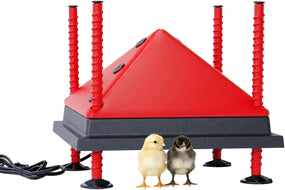 12X12” Adjustable Heating Plate with Foldable Anti-Roost Cone