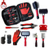 10-In-1 Professional Dog Grooming Kit | Complete Dog & Cat Grooming Supplies | Slicker & Deshedding Brush for Long-Haired Dogs | Dog Brush Set