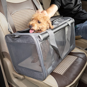GAPZER — transportadora de tela para gato grande de hasta 9 kg, 46 x 30 x 30 cm