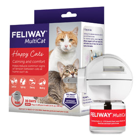 Feliway MultiCat — difusor de feromonas para casas con varios gatos, kit con repuesto