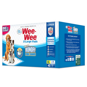 Four Paws Wee-Wee — tapetes entrenadores XL con borde de contención, 71 x 86 cm, 40 piezas