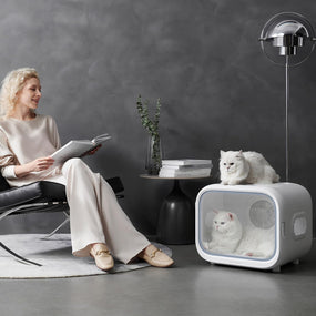 Caja automática de secado de pelo para mascotas