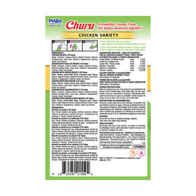 INABA Churu — puré cremoso para gato en tubo, variedad de pollo, 60 tubos de 14 g