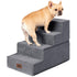 EHEYCIGA — escalera de espuma de 4 peldaños para perro, 46 cm de alto, gris