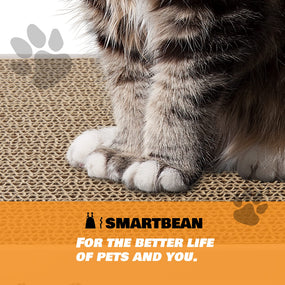 Smartbean — tablas rascadoras de cartón de doble cara para gato, 3 piezas