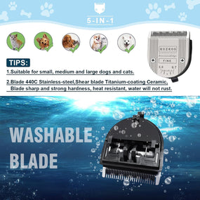 2 Cuchillas  ajustables 5 en 1, compatibles con Wahl Arco, Bravura, Chromado, Creativa
