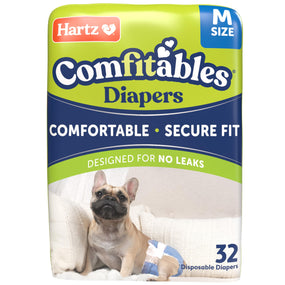 Hartz — pañales desechables para perro, talla mediana, 32 piezas