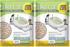 Purina Tidy Cats Breeze — pellets de zeolita de repuesto, 2 bolsas de 1.6 kg