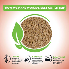 World's Best Cat Litter. Arena para gatos, sin perfume, 15 libras