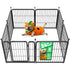 FXW Rollick — corral plegable para perro, 8 paneles, 61 cm de alto
