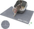 Pawtasy Cat Litter Mat,40" X 28" Extra Large Silicone Waterproof Litter Trapping Mat for Scatter Control Soft on Kitty Paws Non-Slip Easy to Clean